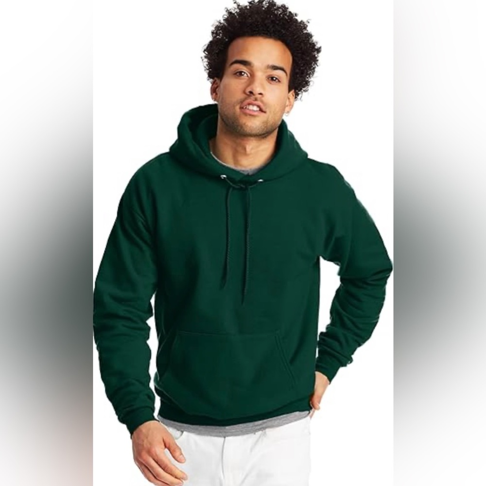 Hanes EcoSmart Hoodie Midweight Fleece Pullover Hooded Sweatshirt for Men (NWT)